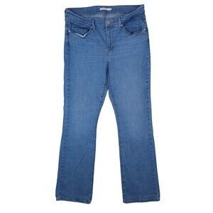 Levis Jeans Womens‎ 12M (33x32) Blue Classic Bootcut Denim Mid Rise Stretch Y2K